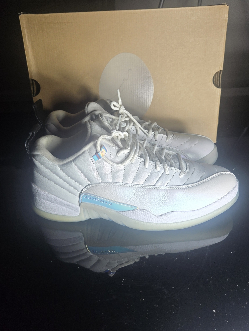 Air Jordan 12 Retro Low Shoes "Easter" White DB0733-190 Men's Size 9.5